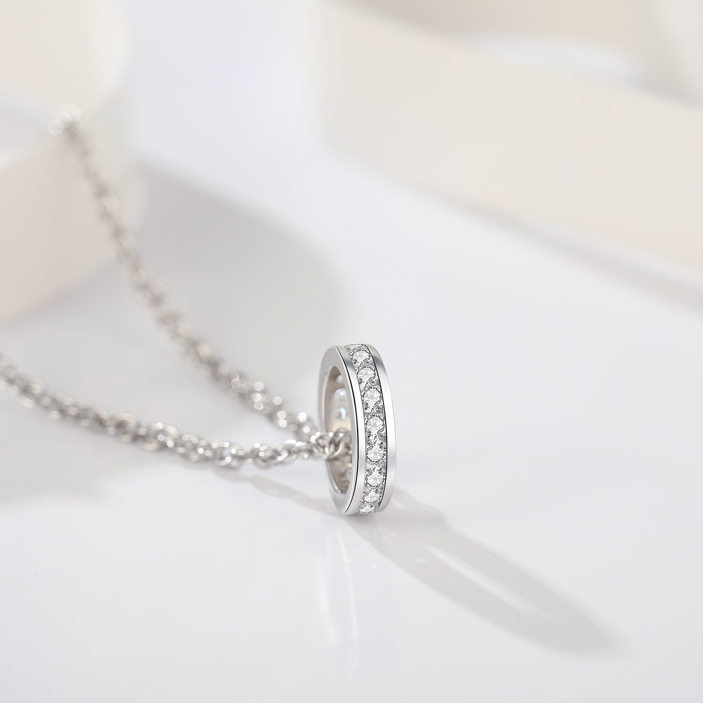 Sterling Silver CZ Birthstone Pendant Charm